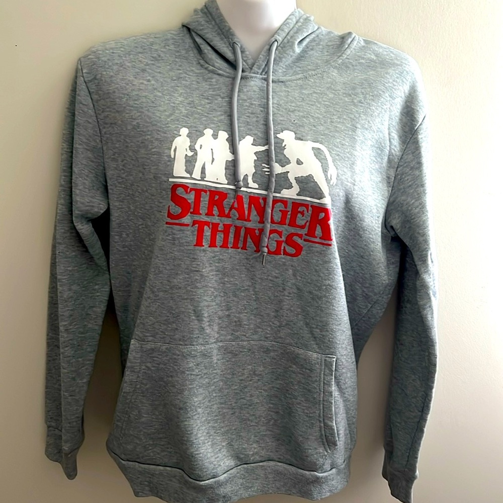Gray Stranger Things hoodie